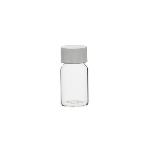 Flacon en verre blanc avec bouchon PP et joint mousse (EPE)