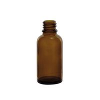 Flacon en verre sodocalcique ambré, sans bouchon, filetage DIN-18, LAB-ONLINE®