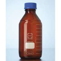 Flacon iso en verre DURAN® brun (inactinique), rond, col GL