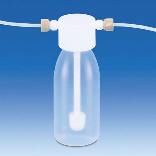 Flacon laveur de gaz, en PFA