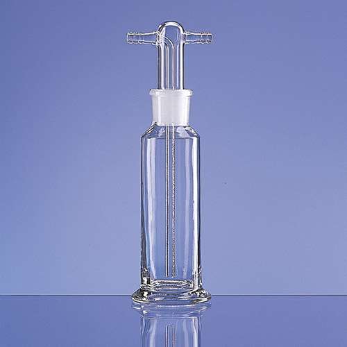 Flacon laveur de gaz, verre, rodé, sans disque fritté, LENZ®