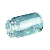 Flacon pilulier, sans cape, en verre blanc, rond, col large, LAB-ONLINE®