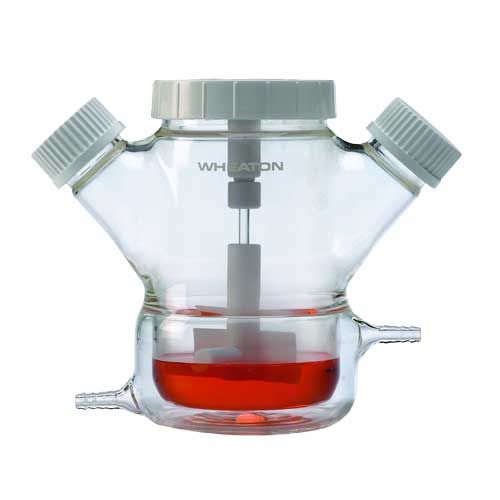 Flacons agitateurs à hélice et à double paroi, WHEATON® Celstir™