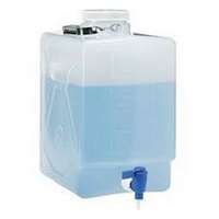 Bonbonne rectangulaire en PEHD avec robinet en PP, Nalgene®