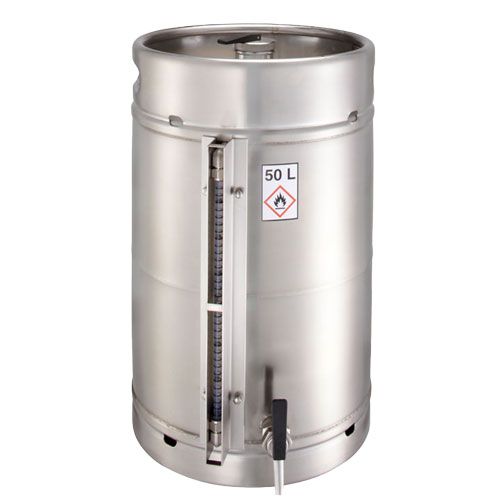 Fût de sécurité en inox avec robinet d'arrêt, TRIONYX®