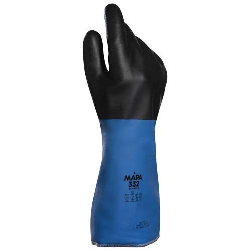 Gant TEMPTEC 332 noir/bleu en néoprène, protection thermique jusqu'à 250°C, MAPA®