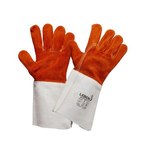 Gants de soudeur en cuir croûte, traité anti-chaleur