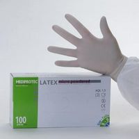 Gants LATEX micro poudré, usage unique, MEDIPROTEC®