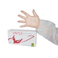Gants vinyle premium, PROMOSAC®, poudrés, usage unique, boîte de 100