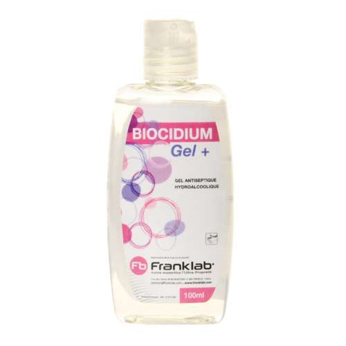 Gel antiseptique hydroalcoolique BIOCIDIUM GEL+, FRANKLAB®, prêt à l'emploi
