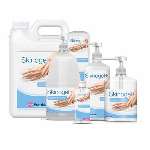 Gel antiseptique hydroalcoolique SKINOGEL+, FRANKLAB®, prêt à l'emploi