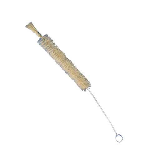 Goupillon pour tubes à essais en poil naturel, Ø x L brosse : 25 x 75 mm, L. totale : 200 mm, par 1