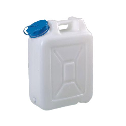 Jerrican à col large en HDPE avec bouchon à visser BURKLE®, sans embout fileté pour robinet