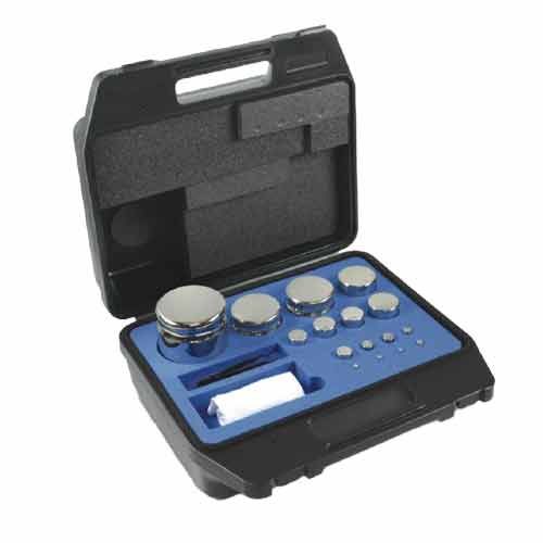 Jeux de poids, OIML E2, forme cylindrique, avec valise en plastique, KERN®