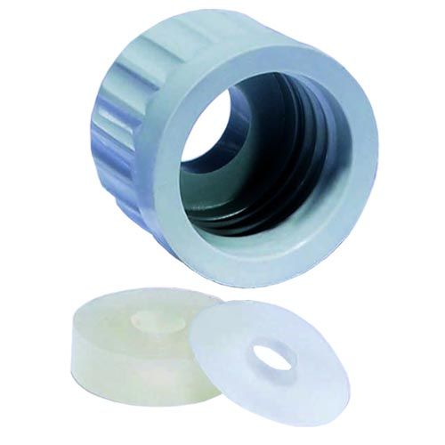 Joint rondelle en PTFE pour tube de jonction à vis QUICKFIT® avec tube et bouchon