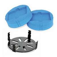 Kit de portoirs à micro-puits avec coussin, pour mini agitateur à vortex, OHAUS®, 2 portoirs microplaques + 1 support à coussin