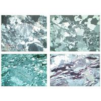 Lames microscopiques préparées, minéraux