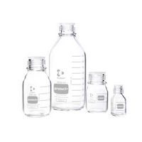 Flacon de laboratoire transparent, protect+ gainage synthétique (PA12), DURAN®