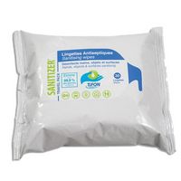Lingettes désinfectantes imprégnées de solution hydroalcoolique 