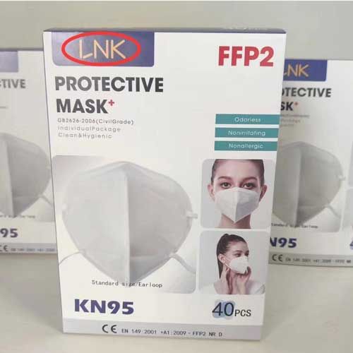Masque FFP2, type canard, KN95, sachets par 5 (40 par carton)