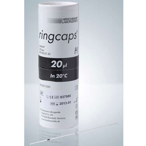 Micro-pipettes capillaire RINGCAPS, 20 µl