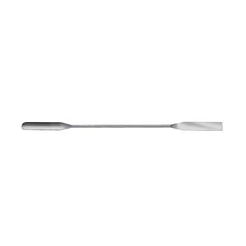 Micro-spatule double en acier inoxydable 18/10