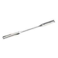 Micro-spatule double en acier inoxydable 18/10, forme pelle