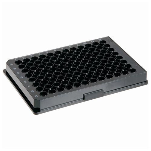 Microplaques 96 puits, non traitées, BRANDplates®couleur noire avec fond plat