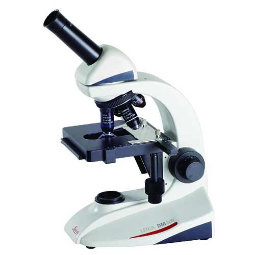 Microscope Mono DM300, LEICA®, platine meca. coax, 3 obj. ACRO x4,x10,x40, LED, avec housse