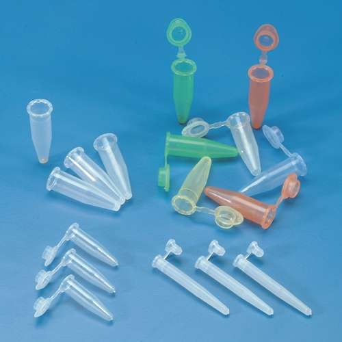 Microtubes à centrifuger 1.5ml pour échantillons, KARTELL®, sans bouchon, type Eppendorf, PP