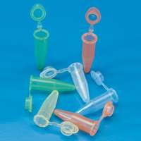 Microtubes à centrifuger 1.5ml non gradués pour échantillons, KARTELL®, avec bouchon, type Eppendorf, PP