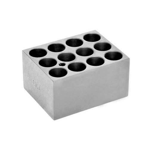 Monobloc pour fiole 19mm, OHAUS®, aluminium anodisé solide , 95 x 76 x 51 mm, 12 puits (Ø x P : 19.7 x 45 mm)