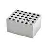 Monobloc pour tube 6 mm, OHAUS®, aluminium anodisé solide , 95 x 76 x 51 mm, 30 puits