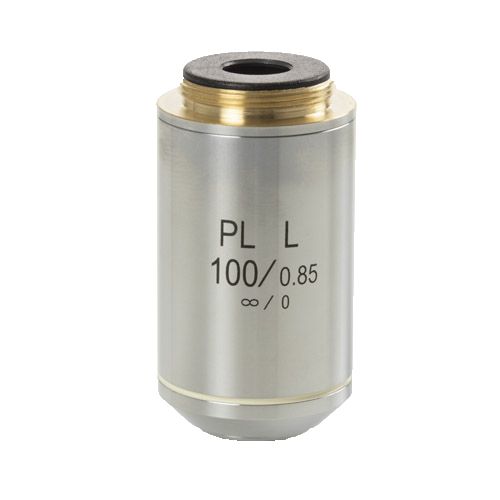 Objectif corrigé à l’infini IOS PLMi 100x/0.85, distance de travail 0.4 mm, pour microscopes bScope EUROMEX®