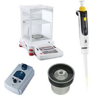 Pack balance analytique EXPLORER OHAUS® et micropipette Transferpette S à volume variable BRAND®