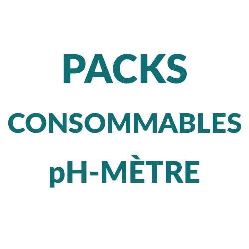 Packs consommables pour pH-mètre hanna horiba fluka