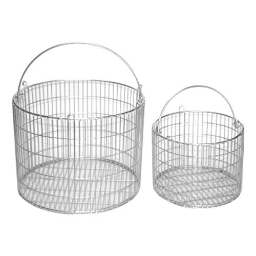 Panier inox avec anse pour autoclave, SELECTA®