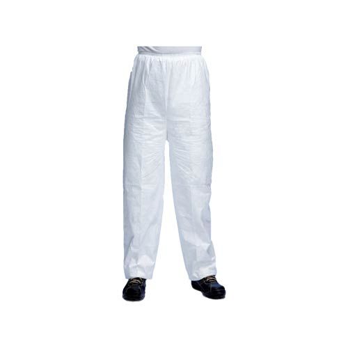Pantalon TYVEK 500 Blanc, coupe droite, taille élastique, LAB-ONLINE®