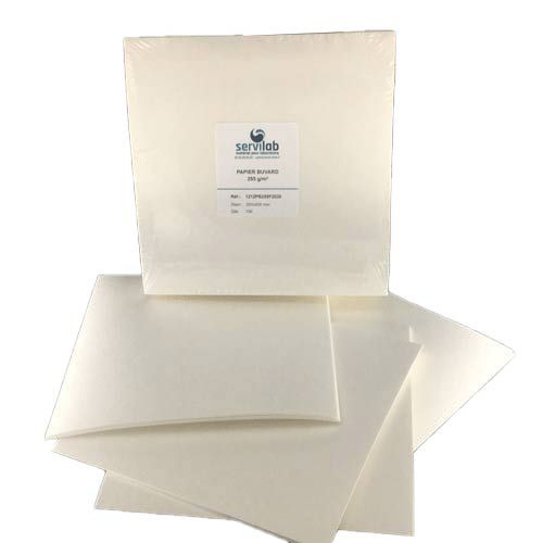 Papier buvard, LABONLINE®, 255g/m², paquet de 100 - Materiel pour