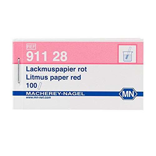 Papier Tournesol rouge, MACHEREY-NAGEL®, 100 languettes 10 x 75 mm