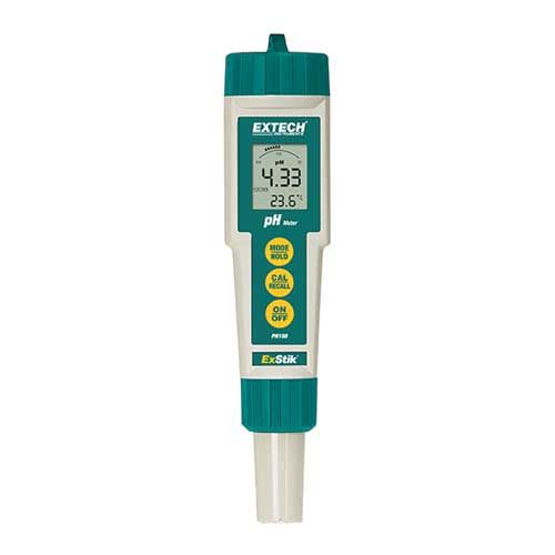 pHmètre portable PH100 ExStik® pour la mesure du pH des sols, livré avec 4  piles et capuchon protecteur - Materiel pour Laboratoire