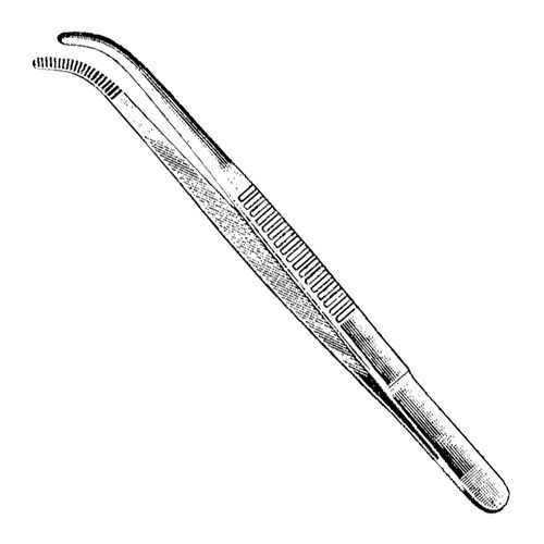 Pince brucelle en inox pointe forte et arrondie