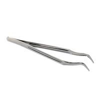 Pince fine pointe courbée, acier inox, SELECTA®