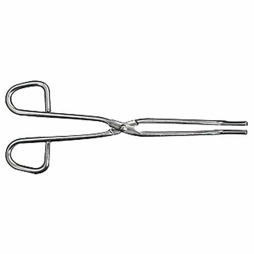 Pince pour creuset en acier inoxydable, modèle droit
