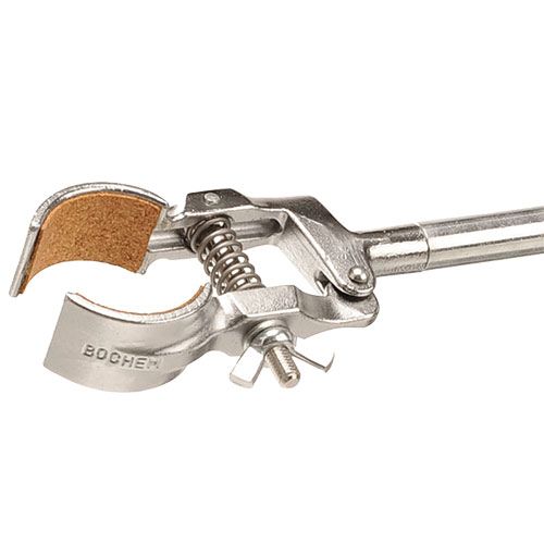 Pince pour statif standard (DIN 12894), en fonte malléable chromée, BOCHEM®