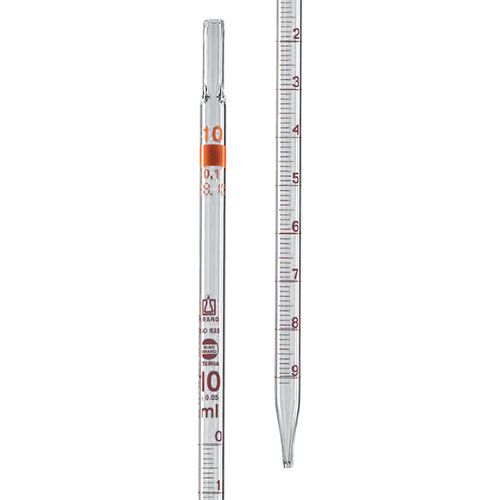 Pipette graduée, classe AS, BLAUBRAND ETERNA, à écoulement total, cotonnée