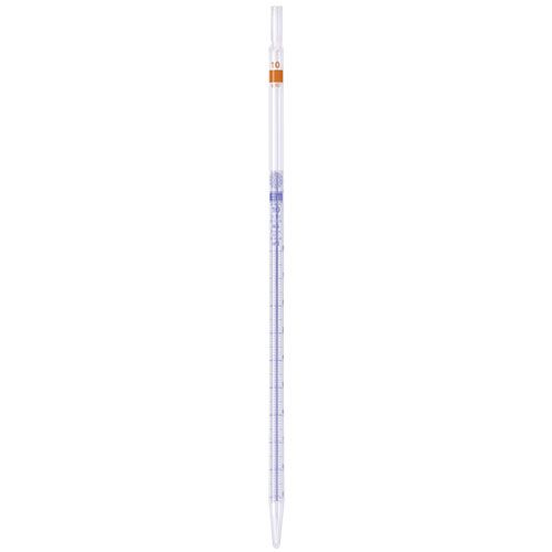Pipette graduée, classe AS, écoulement total, HIRSCHMANN®, graduation bleu