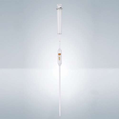 Pipette jaugée avec piston, classe B, 1trait