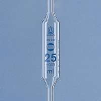 Pipette jaugée, classe AS, 2 traits, BRAND®, avec certificat Dakks/Cofrac
