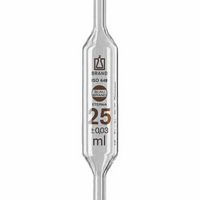 Pipette jaugée en verre Blaubrand Eterna®, classe AS, 1 trait, graduée, BRAND®